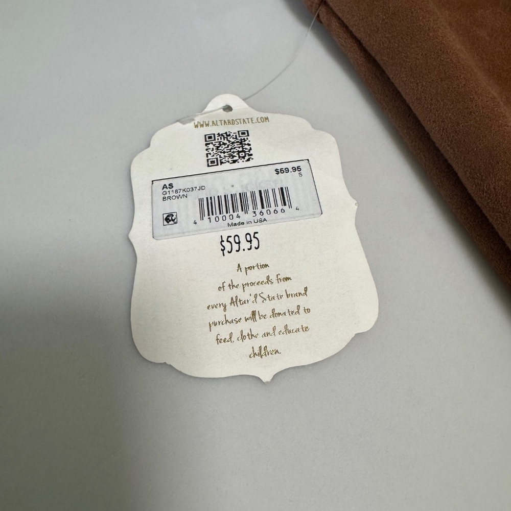 Altar'd State Brown Faux Suede Mini Skirt - Picture 5 of 11